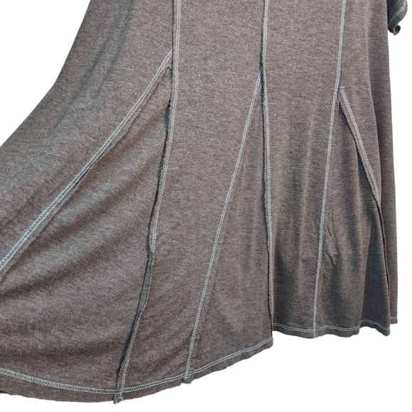 Modcloth Women's Gray Stretch Shirt Dress Size 1X - Picture 8 of 10